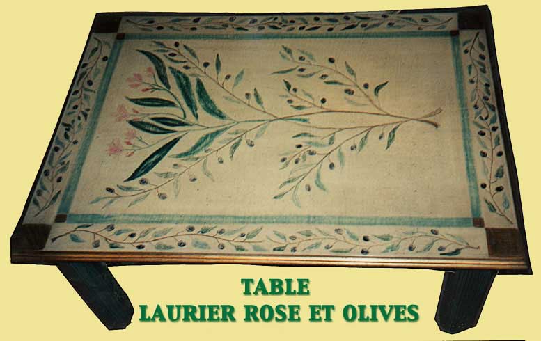 Laurier rose et olives 