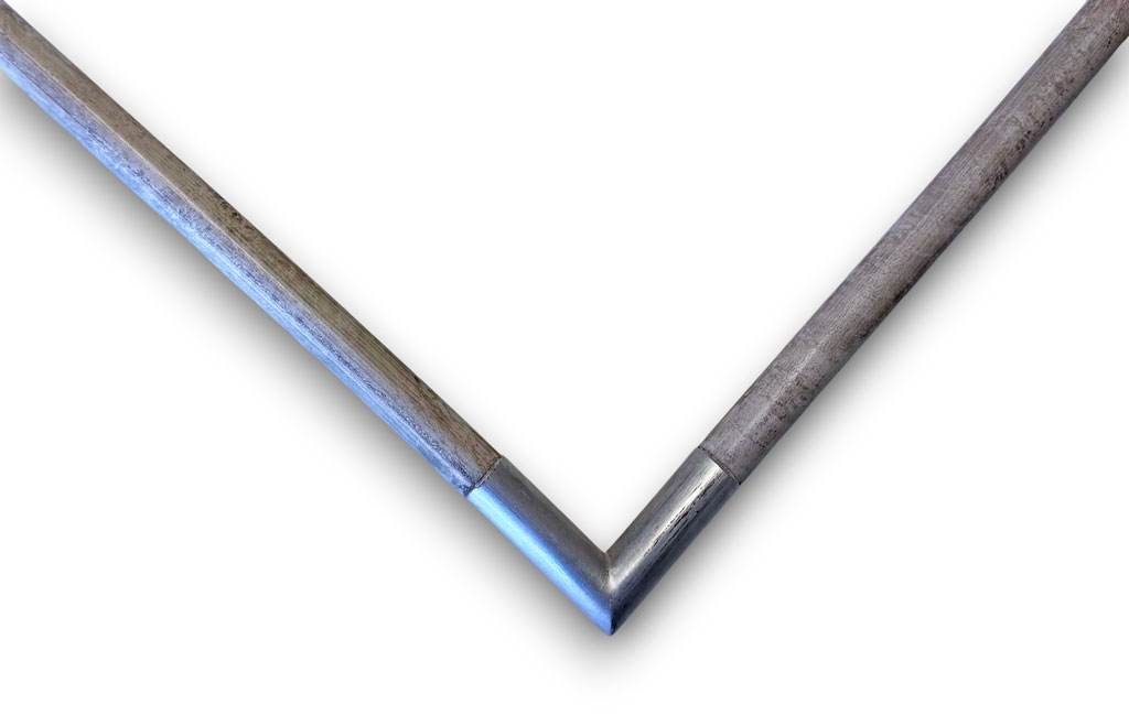 Jonc 3 haut 45 Ivoire marbre angles argent