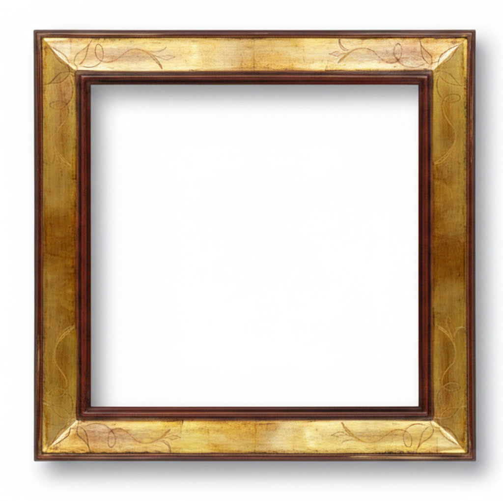 Romana Angles gravé or filets pain-brûlé