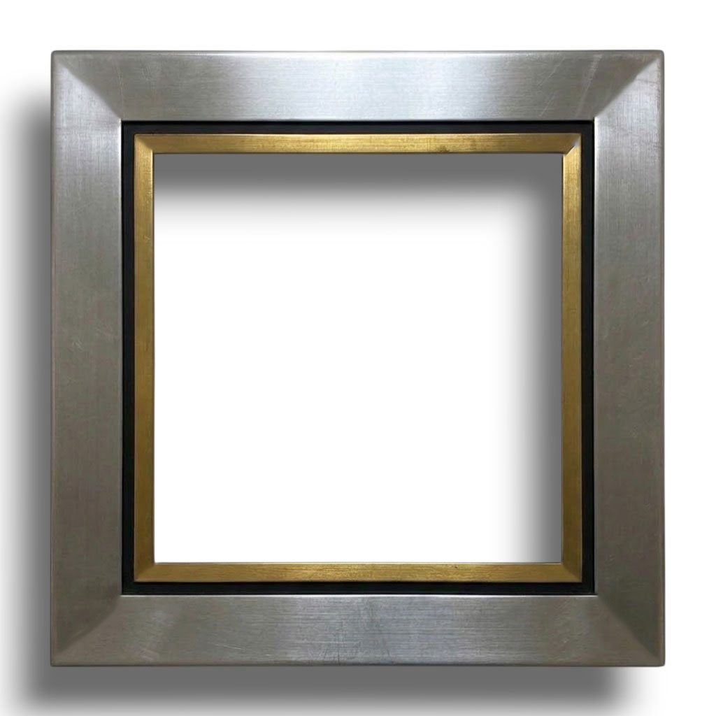 Nysos 90 Argent rainure et dos noirs filet or