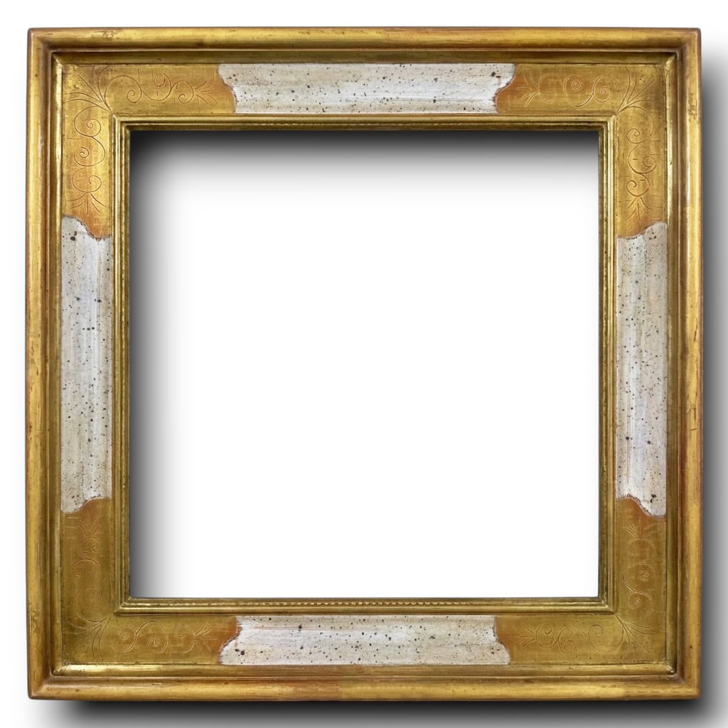 Smyrne 100 Gravé or plat blanc moucheté